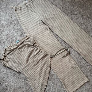 Fashion Nova - Your Dream Pant Set - Taupe